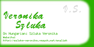 veronika szluka business card